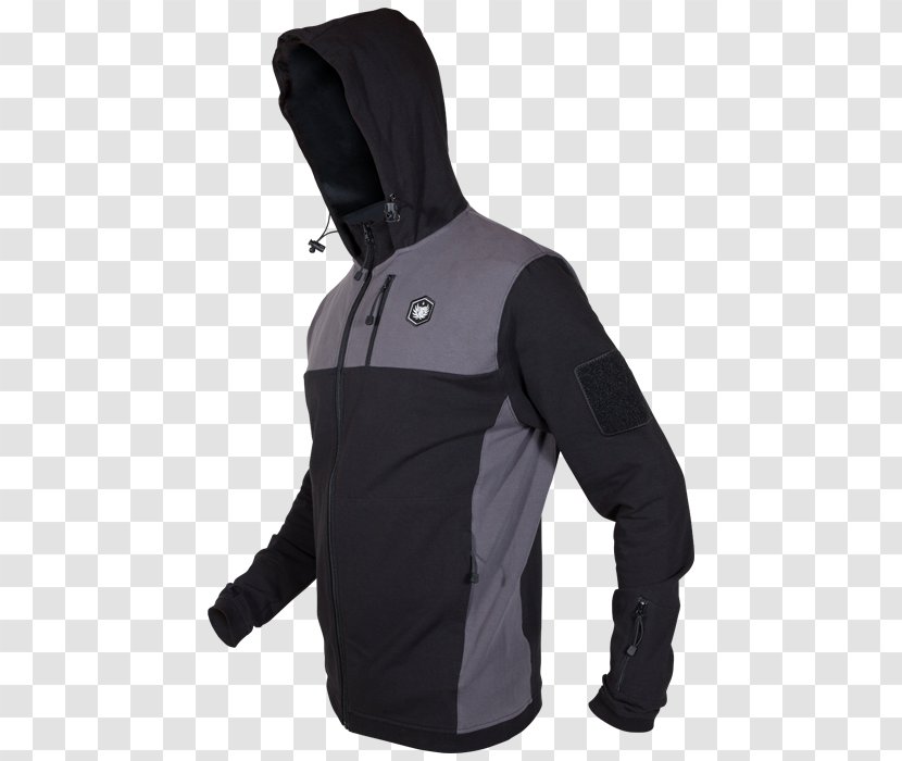 Hoodie Polar Fleece Jacket Clothing Product - Black Transparent PNG
