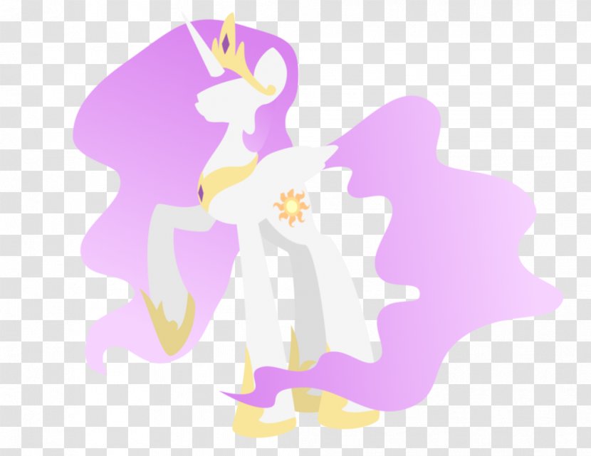 Princess Celestia Luna Mane Hair Pony - Violet Transparent PNG