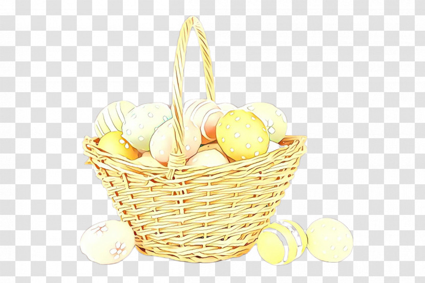 Storage Basket Wicker Yellow Basket Food Transparent PNG