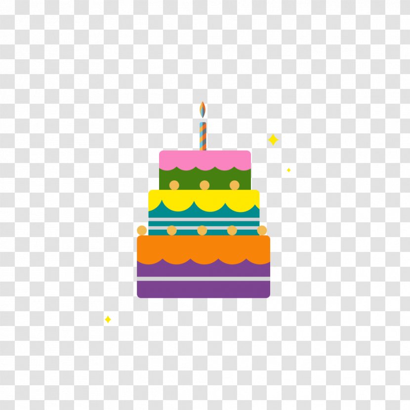 Flat Birthday Cake - Gratis - Magenta Transparent PNG