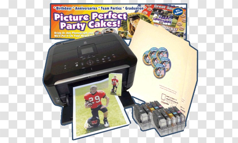 Inkjet Printing Cupcake Birthday Cake Edible Ink - Decorating Transparent PNG