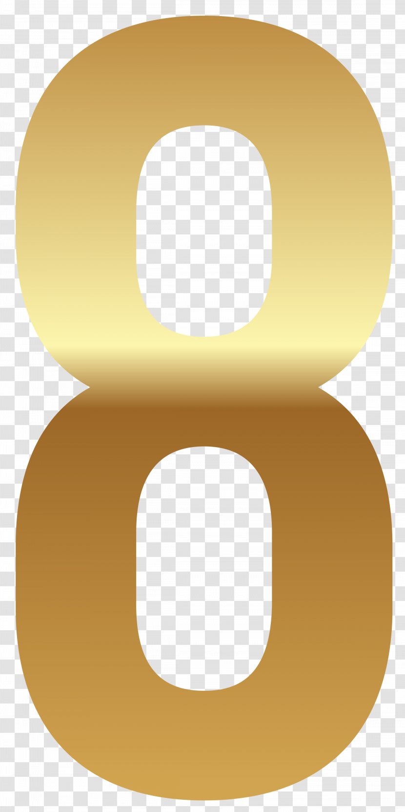 Number Art Drawing Clip - Yellow - Golden Numbers Transparent PNG