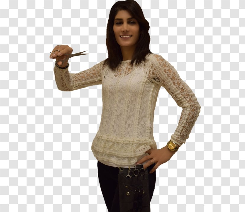 T-shirt Sleeve Sweater Clothing Shoulder - Top - Women Hair Transparent PNG