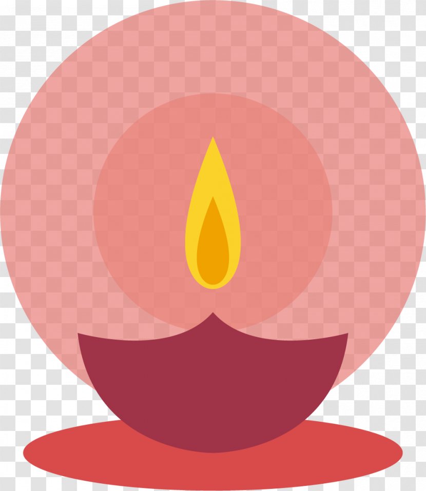 Red Circle Cartoon Wallpaper - Pink Candle Of Eid Al Fitr Transparent PNG