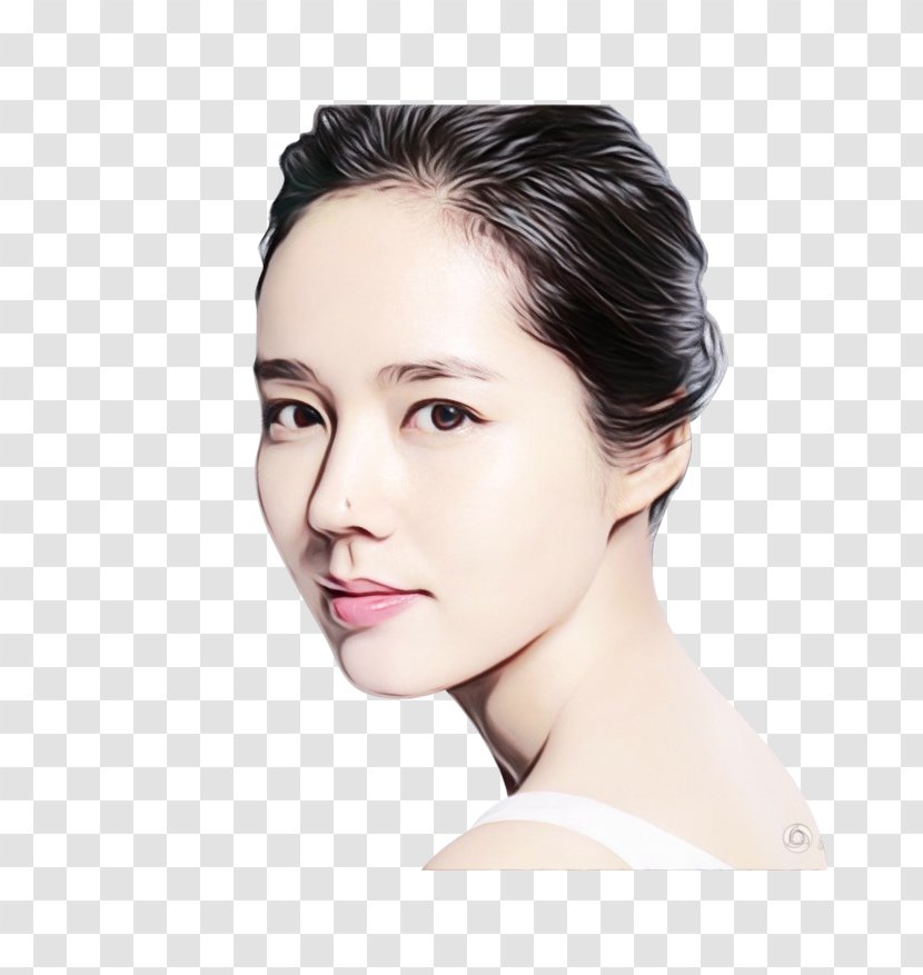 Korean Cartoon - Ear - Hair Coloring Model Transparent PNG
