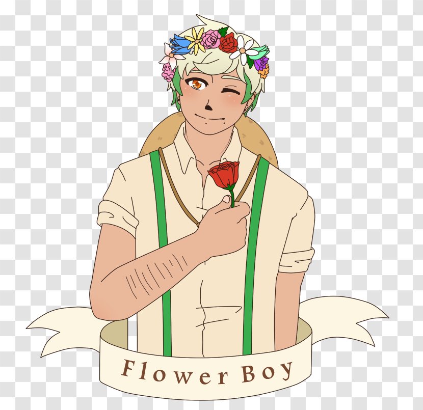 Headgear Human Behavior Clip Art - Watercolor - Flower Boy Transparent PNG