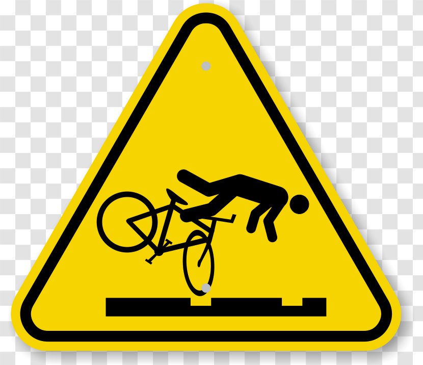 Cycling Bicycle Safety Warning Sign - Road Transparent PNG
