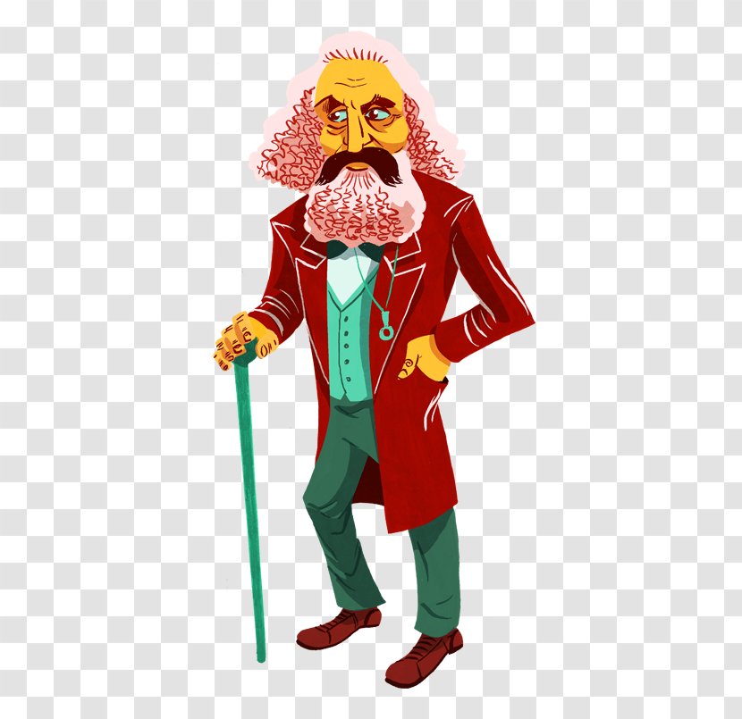 Costume Design Illustration Cartoon Mascot - Art - Karl Marx Conjunto Transparent PNG
