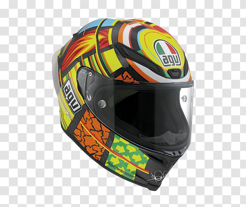 Motorcycle Helmets AGV Shark - Valentino Rossi Transparent PNG