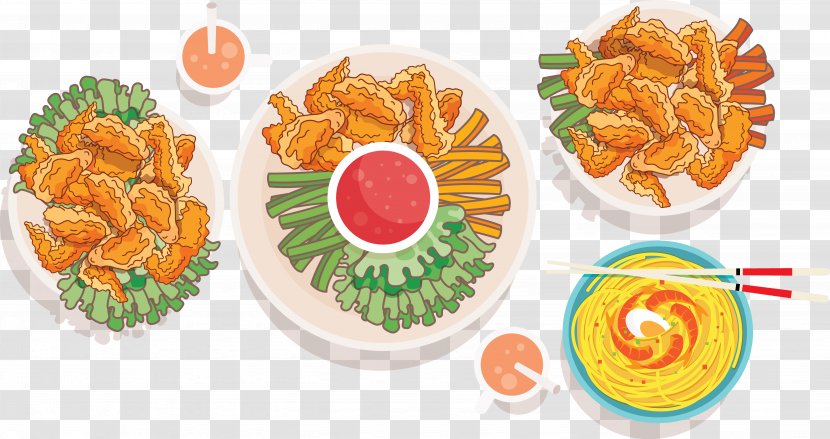 Fried Chicken Buffalo Wing French Fries Hot - Cuisine Transparent PNG