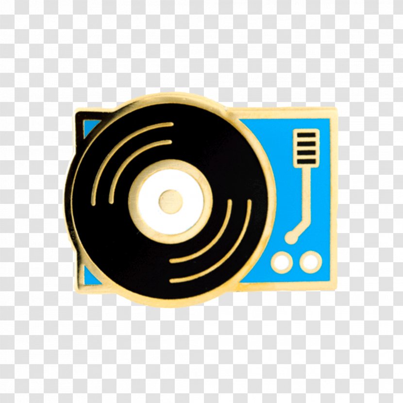 Phonograph Record Lapel Pin Compact Disc - Badges Transparent PNG