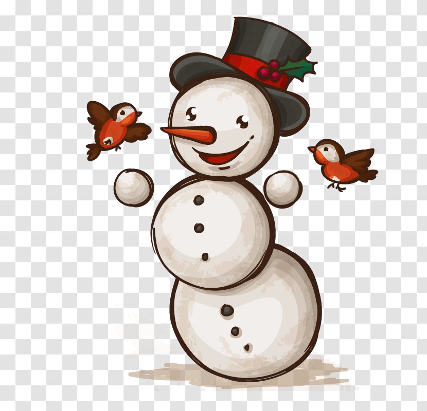 Christmas Card New Year Tree Clip Art - Child - Snowman Transparent PNG