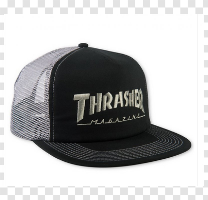 Baseball Cap Thrasher Magazine Trucker Hat - Grey Transparent PNG