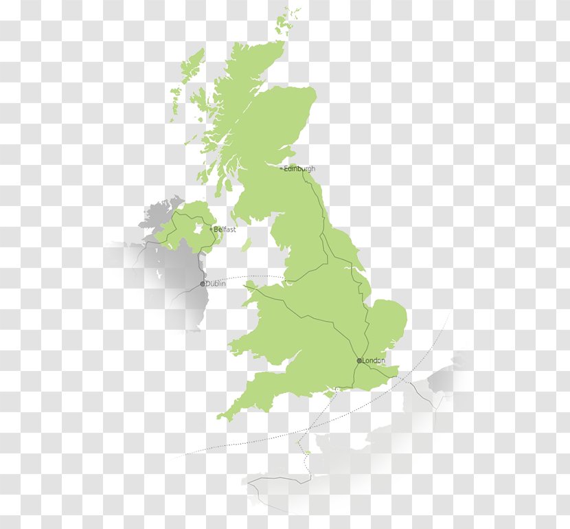 Great Britain Vector Map World - Blank Transparent PNG
