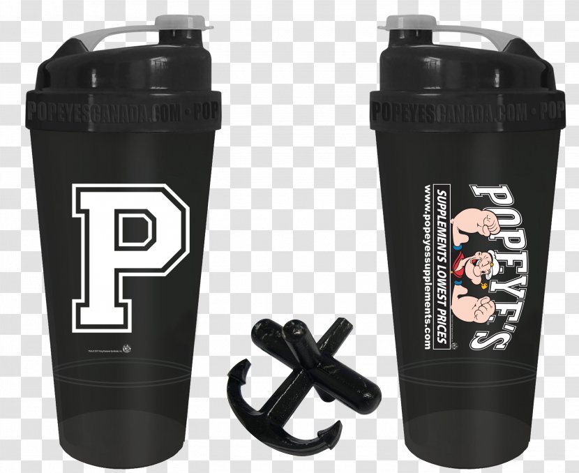 Dietary Supplement Bottle Popeye's MuscleTech - Drinkware - Popeye Olive Transparent PNG