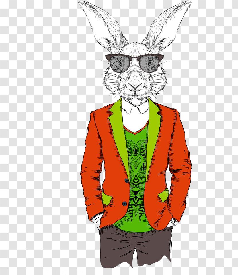 Rabbit Hipster Illustration - Vision Care - Mr. Transparent PNG