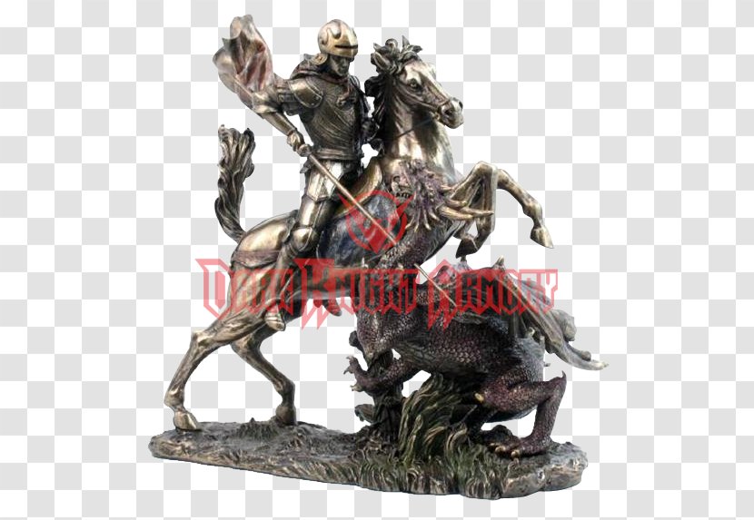 Saint George And The Dragon Statue Ogun Bronze Sculpture - Cressida Cowell Transparent PNG