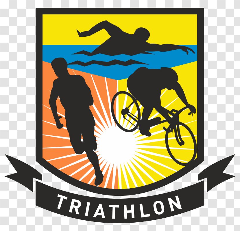 Triathlon Cycling Running Bicycle Swimming - Art Transparent PNG