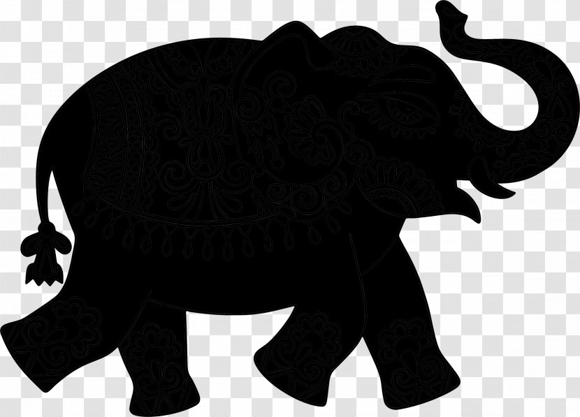 Indian Elephant African Fauna Wildlife - Carnivores Transparent PNG