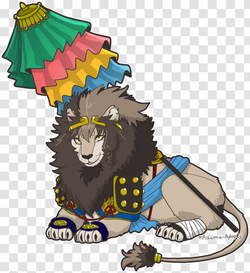 Drawing Art Asiatic Lion Ashtamangala - Artist - Gautama Buddha Transparent PNG