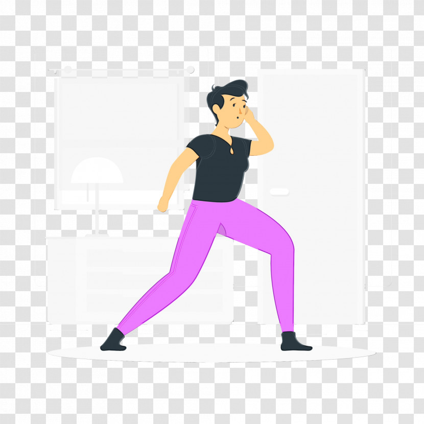 Physical Fitness Stretching Purple Shoe Transparent PNG