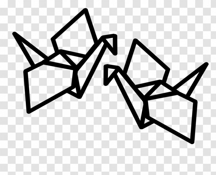 Origami Paper Thousand Cranes Orizuru - Sticker - Crane Transparent PNG
