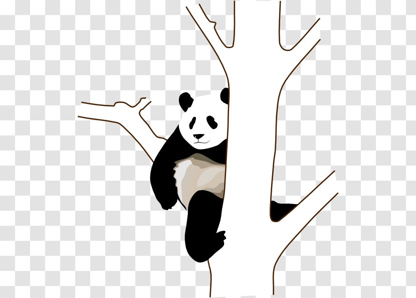 Giant Panda Bear Red Clip Art - Scalable Vector Graphics - Outline Transparent PNG