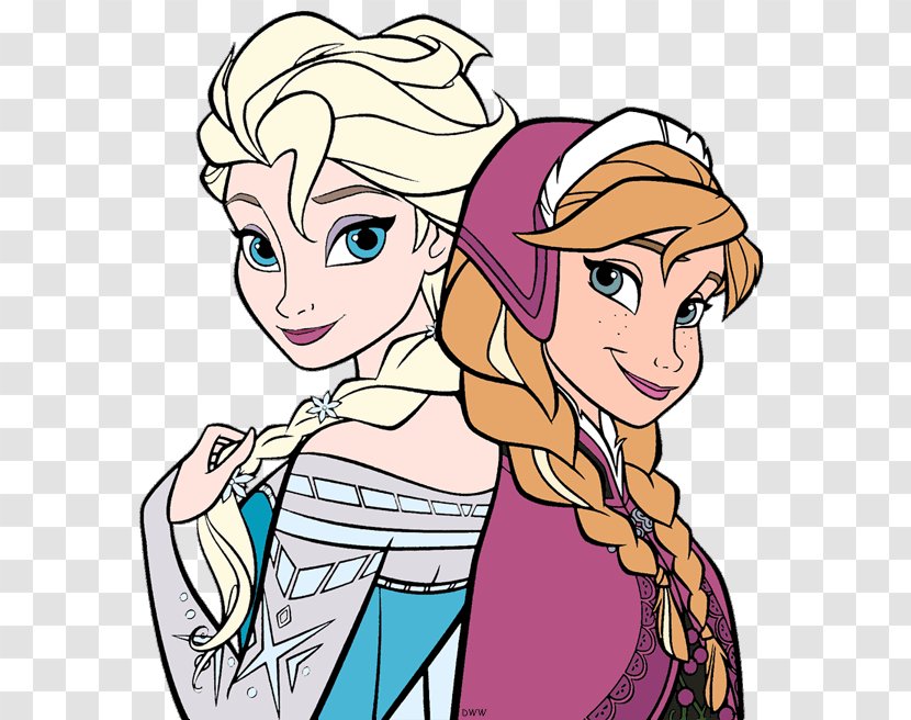 Elsa Anna Olaf Coloring Book Belle - Silhouette Transparent PNG