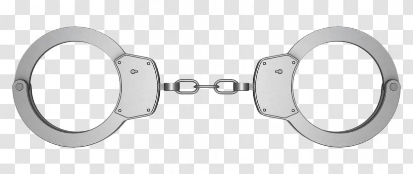 Handcuffs Royalty-free Stock Photography Colourbox - Body Jewelry - Hand Painted Silver Gray Metal Transparent PNG