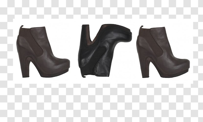Ankle Boot High-heeled Shoe Black M Transparent PNG