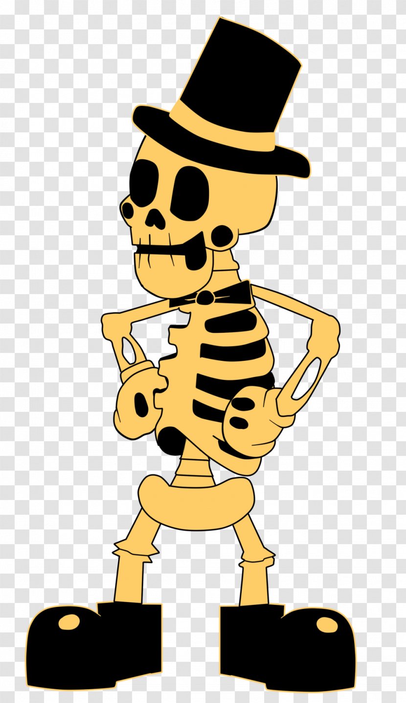 Bendy And The Ink Machine Spooky Scary Skeletons Art Clip - Cartoon Transparent PNG