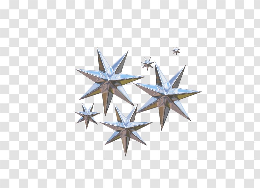 Cobalt Blue Symmetry Angle Star Transparent PNG