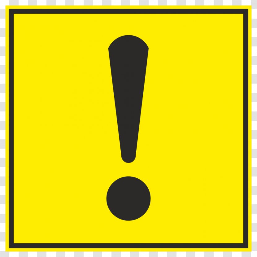 Traffic Sign Exclamation Mark Code Chauffeur - Rectangle - Attention Transparent PNG