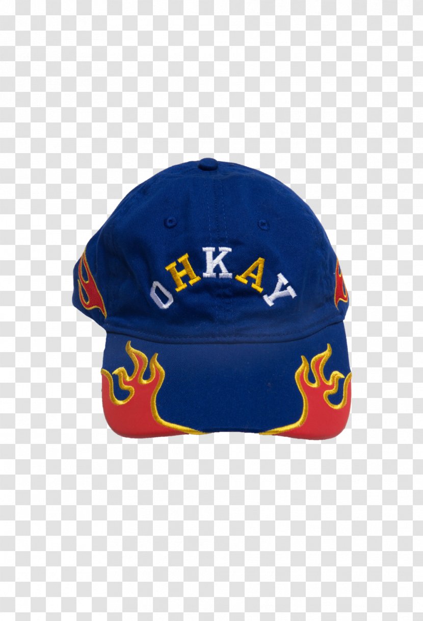 Baseball Cap Hat Blue Headgear - Flame - Fire Transparent PNG