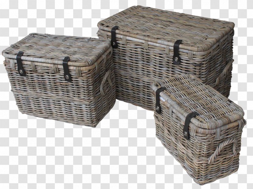 Basket Rattan Wicker Furniture Hamper - Box - Wood Transparent PNG