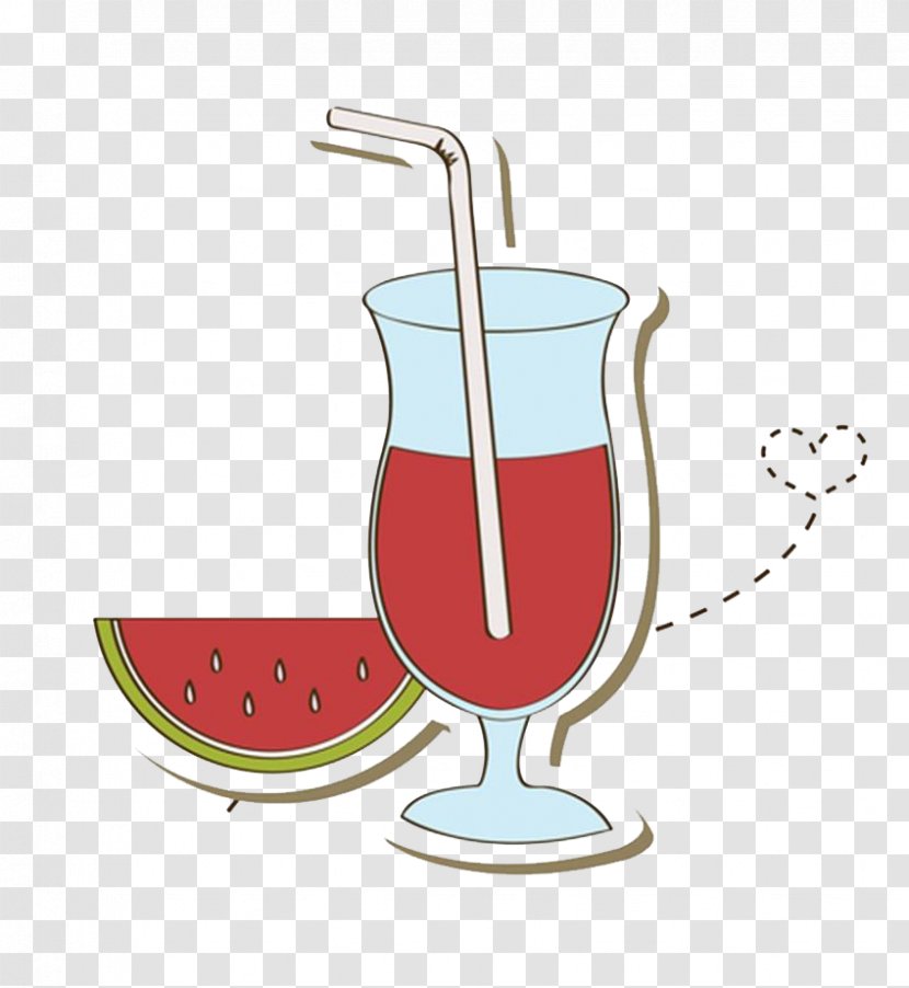 Juice Fruit Food Watermelon Illustration - Drinkware - Cold Drink Transparent PNG