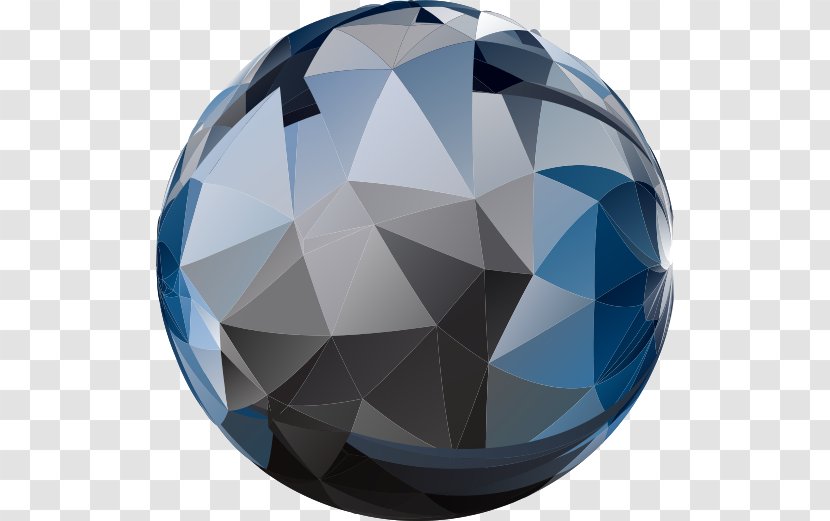 Sphere Low Poly - Logo - Design Transparent PNG