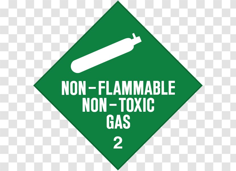 Dangerous Goods HAZMAT Class 2 Gases Combustibility And Flammability Label - Hazmat 3 Flammable Liquids Transparent PNG