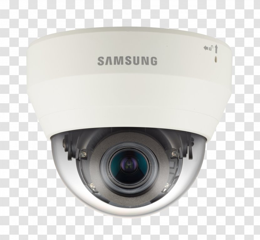 High Efficiency Video Coding IP Camera Samsung Techwin America Qnd-7080r 4mp Indoor Dome Network Closed-circuit Television - Power Over Ethernet - Defocus Transparent PNG
