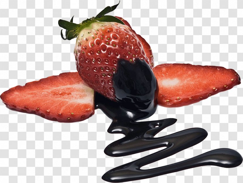 Strawberry Chocolate Fountain Food Belgian Transparent PNG