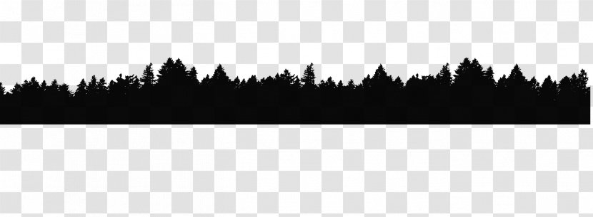 Tree Line Angle Sky Plc Font - Monochrome Photography Transparent PNG