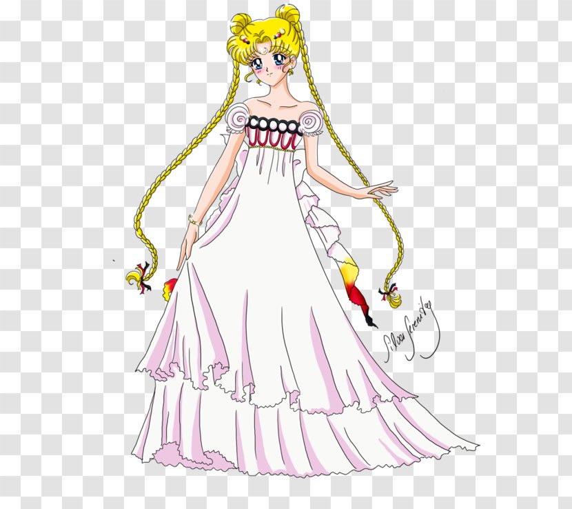 Sailor Moon Venus Tiana Queen Serenity - Watercolor Transparent PNG