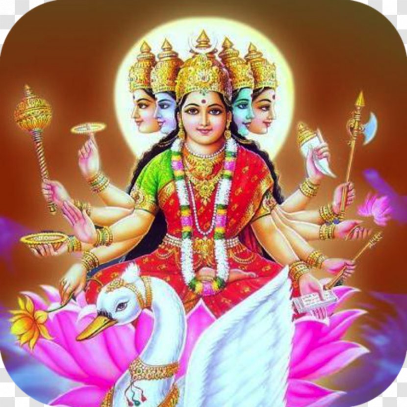 Gayatri Mantra Devi Om - Durga Maa Transparent PNG