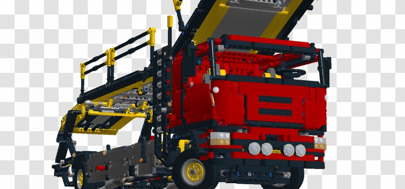 LEGO Cargo Truck Car Carrier Trailer Transparent PNG