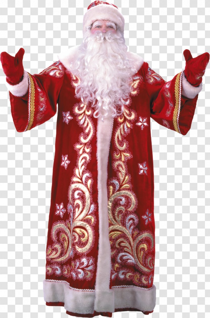 Santa Claus Ded Moroz Snegurochka Costume New Year - Tree Transparent PNG