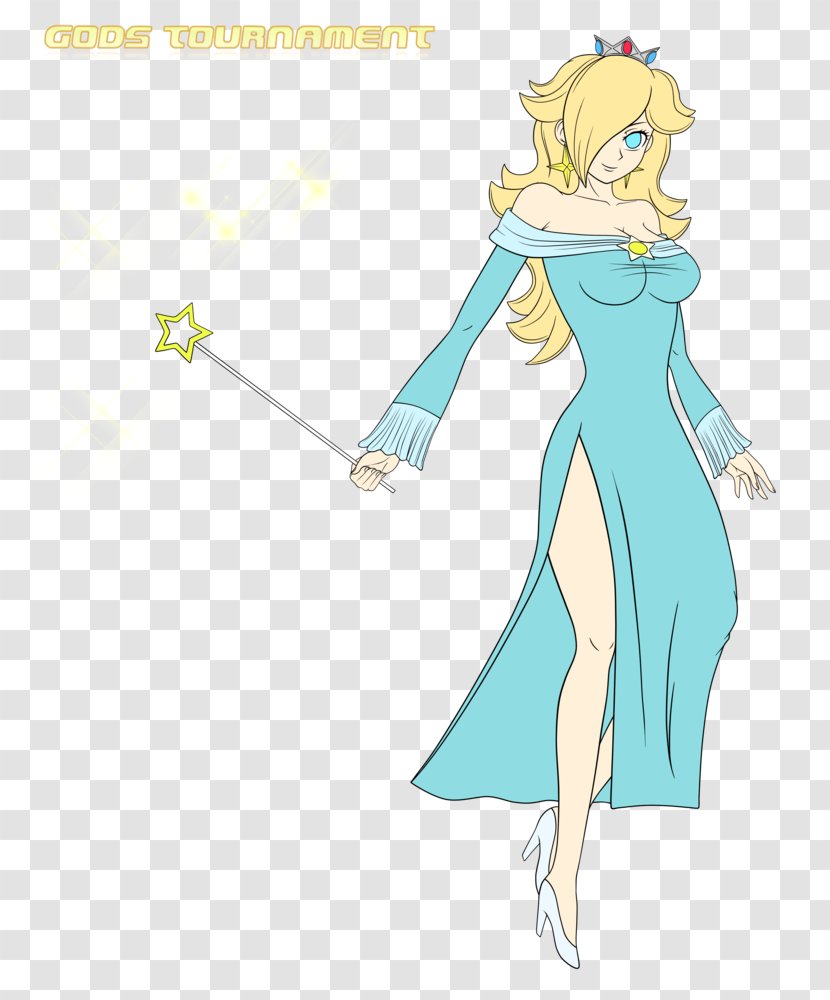 Rosalina Mario Tennis Aces Super 64 Art Bros. - Silhouette - Bros Transparent PNG