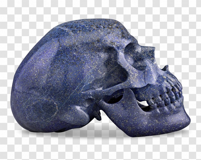 Rock Lapis Lazuli Rutilated Quartz Skull Transparent PNG