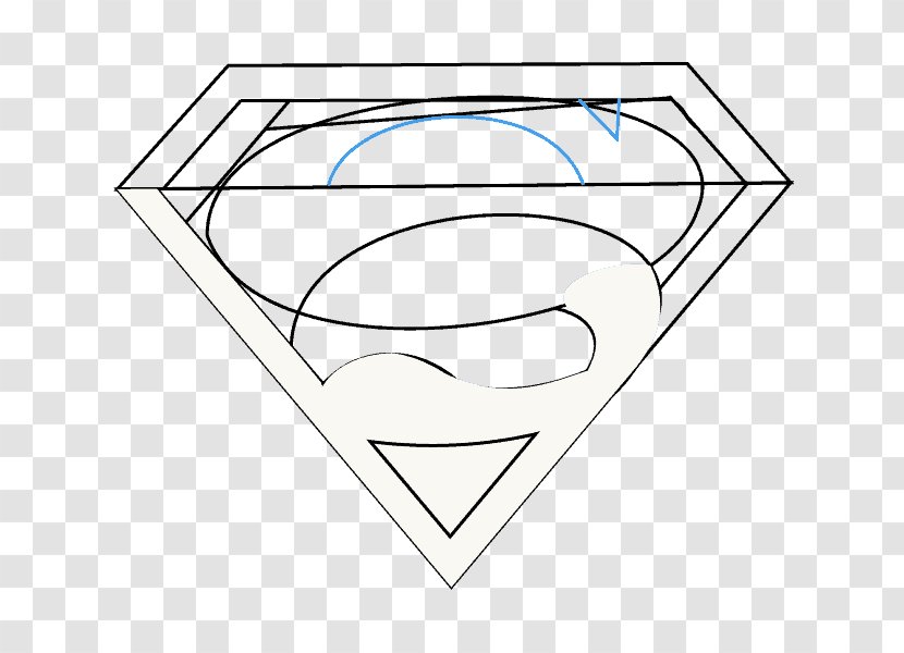 Superman Logo Drawing Line Art Sketch - Fan - Symmetry Transparent PNG