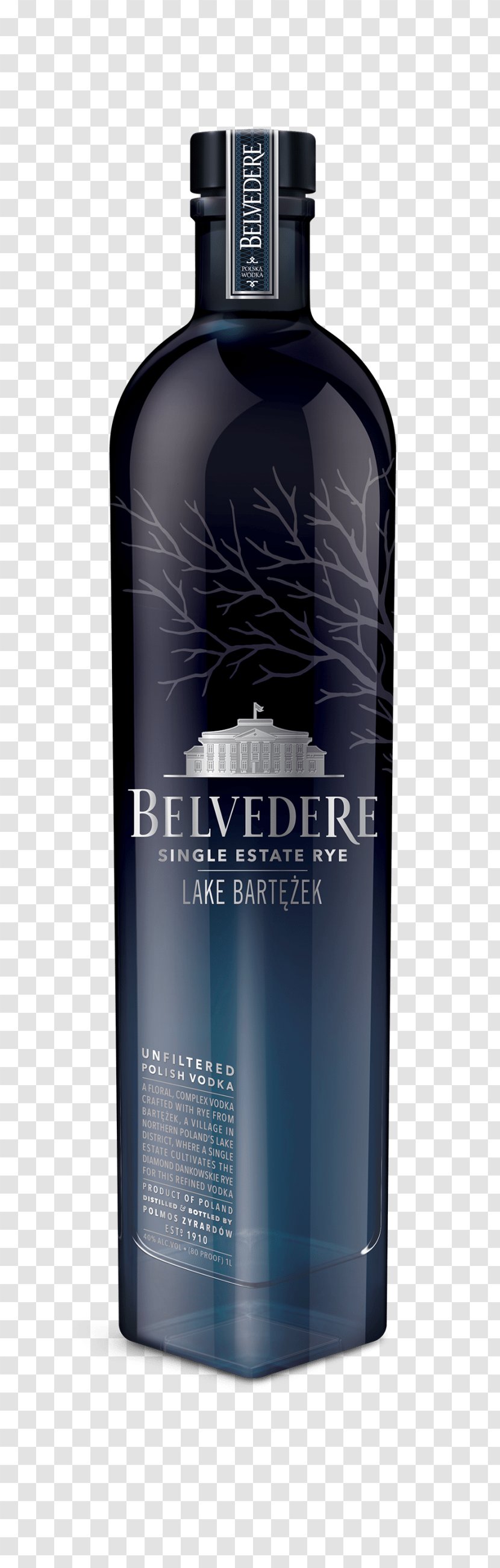 Belvedere Vodka Distilled Beverage Whiskey Rye - Alcoholic Transparent PNG