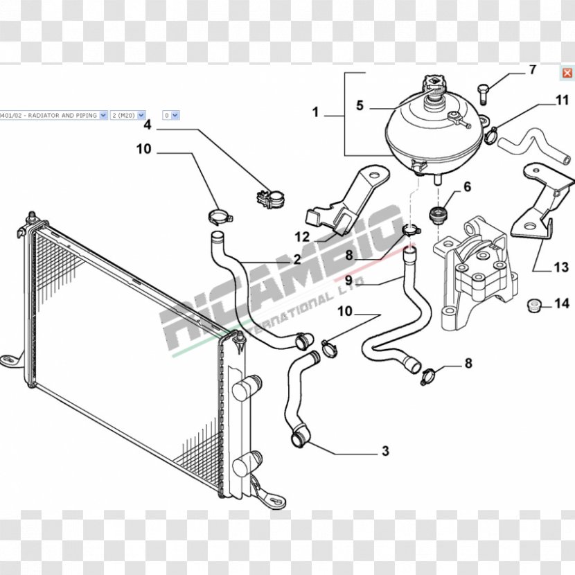 Fiat Stilo Punto Bravo And Brava Car - Drawing Transparent PNG